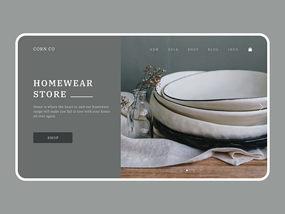 Homewear Landing Page