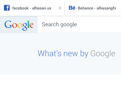 Google with Material Design - free psd blue design flat google material search ui ux whats new