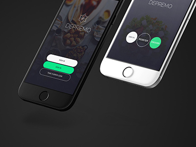 discover, order and receive food App for iOS app design feed food ios iphone meals offers ui ux