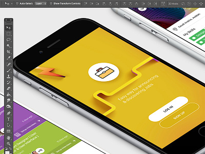 Jobs App - Sneak Peak app ios talents ui ux work