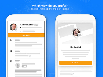 Tasker Profile - WorcApp android app design freelancers ios taskers tasks ui ux work