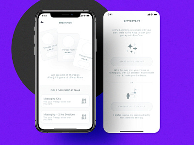 Care app chats design fix people ios people therapies therapist ui ux work