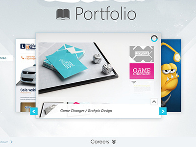 Portfolio page design illustrator photoshop psd ui ux website