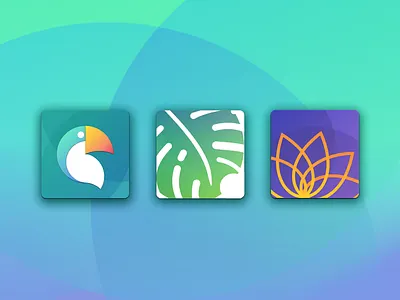 005. App icon app app icon bird challange daily challange daily ui daily ui 005 icon leaf logo lotos project tucan