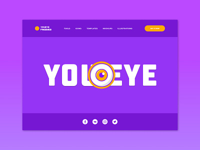 You Eye Main Page Concept main page ui ui design ux uxdesign web webdesign webdesigner