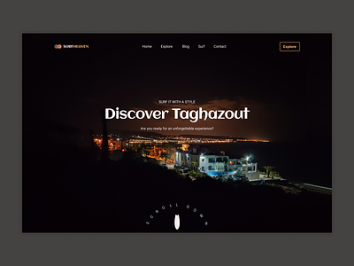Surf Taghazout - website design design layout yoga