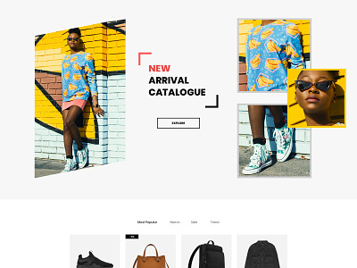 Fashion Shop - Catalogue New Arrival collection creative ecommerce fashion shop ui web design webdesign