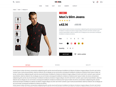 Shop - Product details ecommerce fashion psd ui web design webdesign