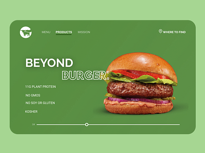 Beyond Meat - Redesign design figma illustrator minimal photoshop redesign ux web