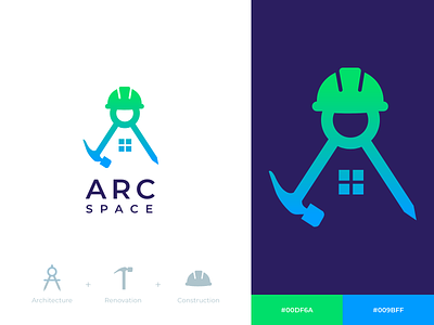 ARC Logo architecture branding construction graphic design logo logo design renovation