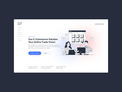 Slash Soft: Website design for IT Company