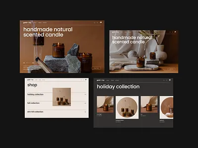 Web Design for Candles Store candle candles candles store card product catalog cozy ecommerce figma flat freelance designer minimalistic natural online shop product shop store ui ux uxui design webdesign