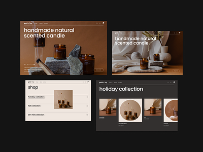 Web Design for Candles Store candle candles candles store card product catalog cozy ecommerce figma flat freelance designer minimalistic natural online shop product shop store ui ux uxui design webdesign