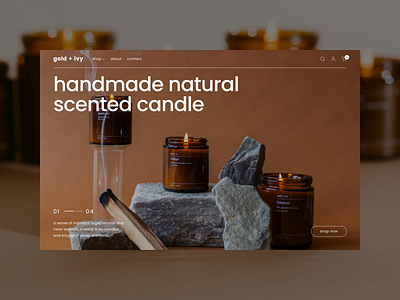 Web Design for Candles Store