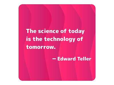 Technology of tomorrow gradient gradient color illustration quote wavey