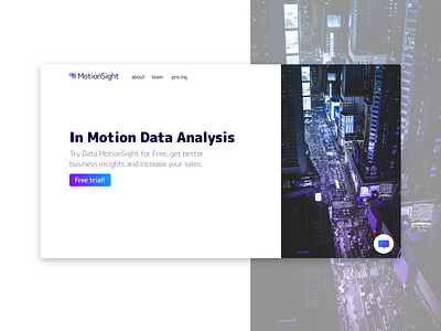 MotionSight Concept Design chatbot data analysis data analytics design ui web design