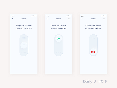 Daily UI #015 On/Off Switch