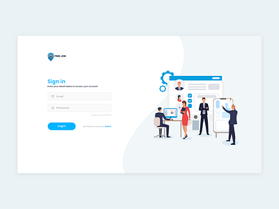 Login Page joblogin jobloginui jobportal login loginform recruiter recruiterlogin signup ui userlogin web design weblogin webpage website websitelogin webuiinspiration