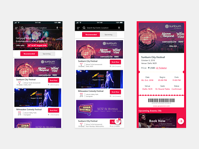 Ticket Booking eticket event mobileappdesign uidesign ux