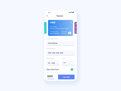Daily ui #002 Payment Checkout 002 card design checkout process creditcardcheckout dailyui 002 interface mobile ui payment shopping typography uiux uxui visa card