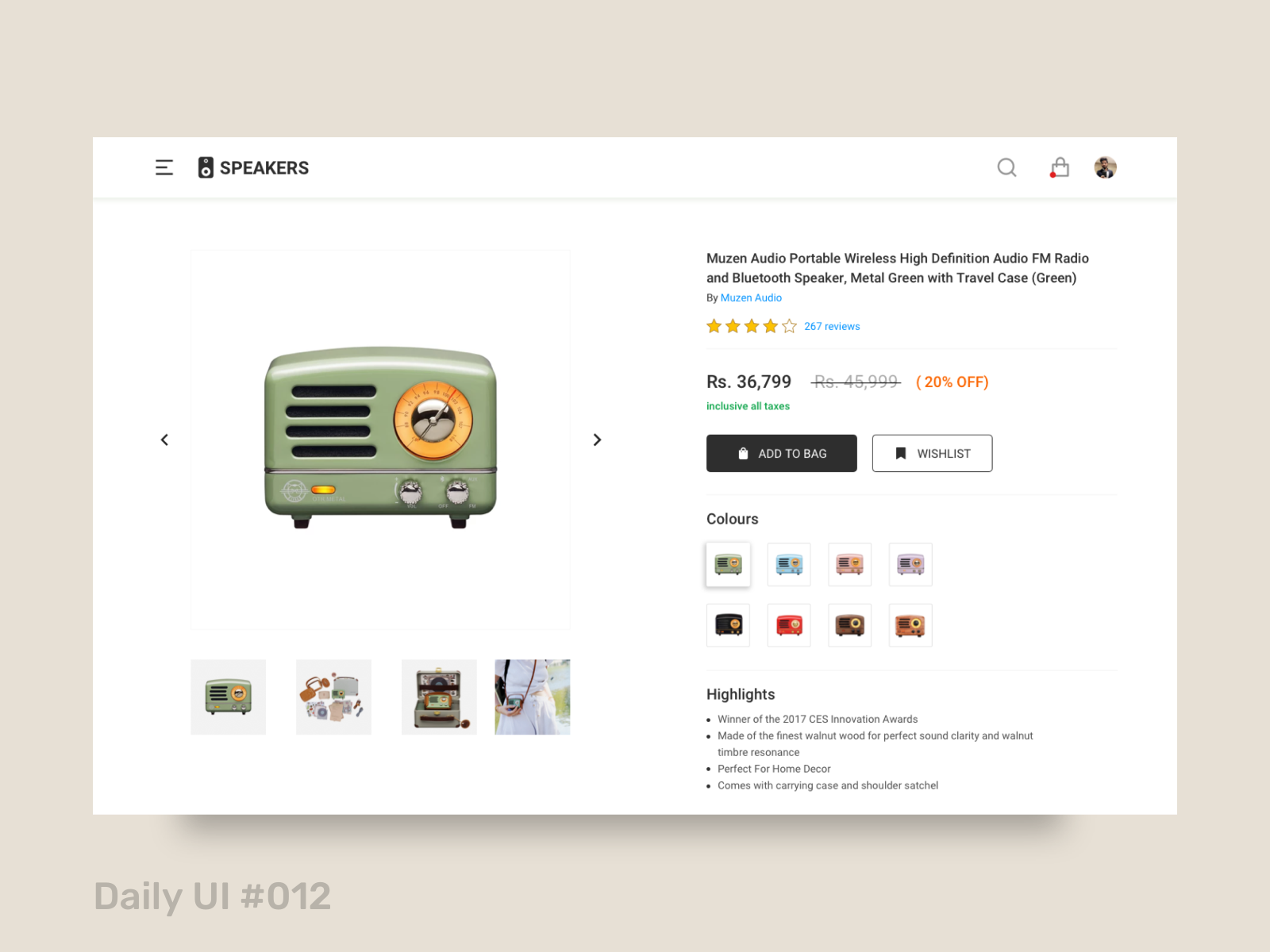 Daily Ui 012 E Commerce Shop By Anmol Sharma On Dribbble
