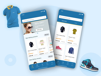 E-Commerce App UI Design clothing app ecommerce ecommerce app flipcart app myntra shopping app
