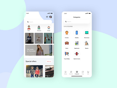 Shopping App | E-Commerce App Design app design appuiux ecommerce app minimalistic mobile app design shopping app ui ux
