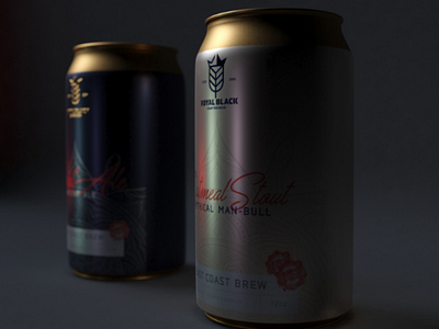 Royal Black Package Design beer brand design logo package