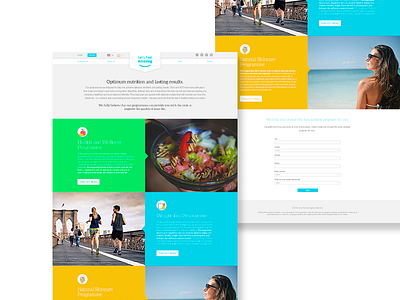 Sitio web de bienestar design fit health ui ux web