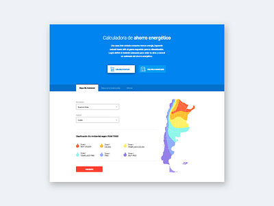 Formulario para cálculo de ahorro de energía design form ui ux web