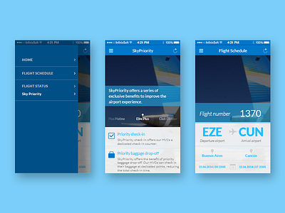 Concepto de aplicación para aerolínea app design mobile product ui ux