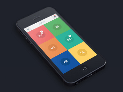 iPhone App UI app colorful illustrator ios iphone mockup photoshop ui