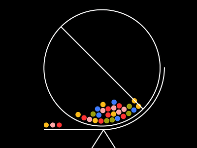 Randomness circle colors geometric illustration minimal outline simple