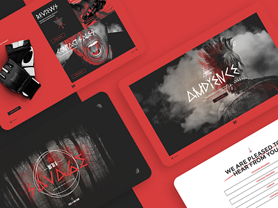 Media Kit Microsite branding design heavy metal heavymetal horror illustration typography website design