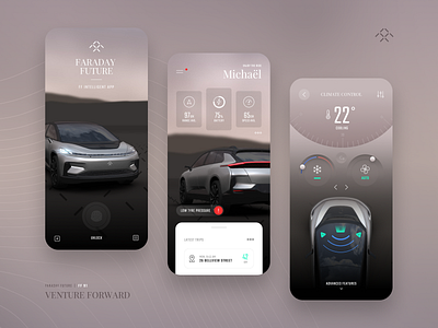 Daily UI Challenge: Faraday Future Intelligent App