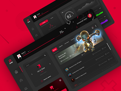 Daily UI Challenge: AMD Radeon Dashboard