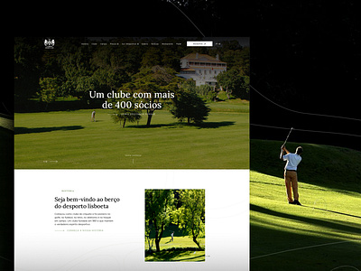 UI for golf club branding design interaction ui ui design visual design