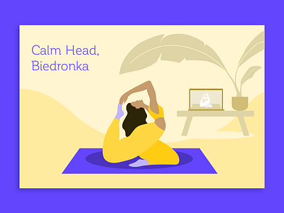 Calm Head article illustration meditation yoga