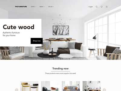 Cute Wood Page app design flat ui ux web