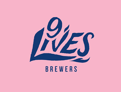 9 Lives Brewers alcohol branding beer branding brand creation branding craft beer logo custom typography design graphic design hand crafted hand lettering illustration logo vector