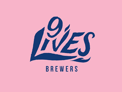 9 Lives Brewers alcohol branding beer branding brand creation branding craft beer logo custom typography design graphic design hand crafted hand lettering illustration logo vector