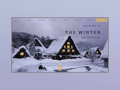 Winter fairytale animation design flat icon logo minimal ui ux video web website