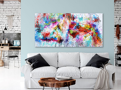 New painting - Fusion III - 70x140 cm