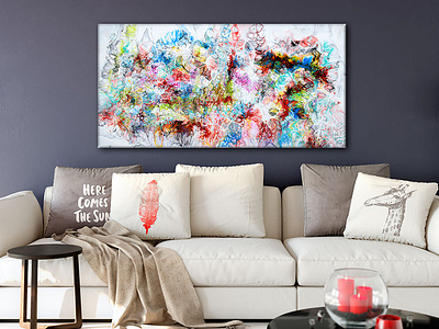 New painting - Fusion IV - 70x140 cm
