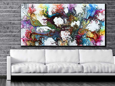 Canvas print Interstellar I 100x200 cm