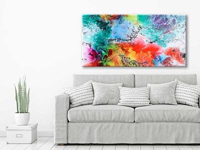 Canvas print Altitude III 70x140 cm