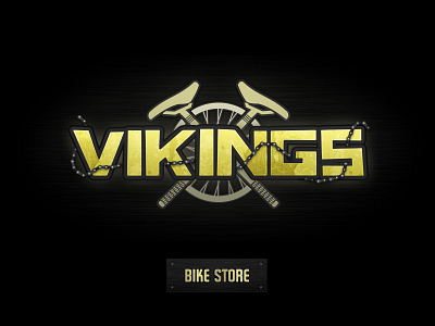 Vikings bike logo brand store