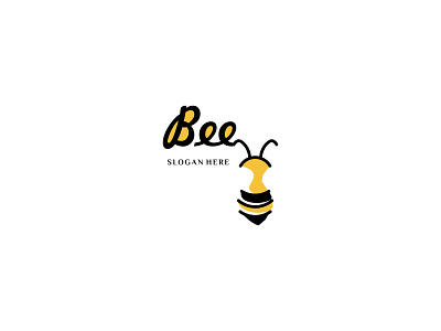 bee animal app business clean design flat food and drink illustration logo vector