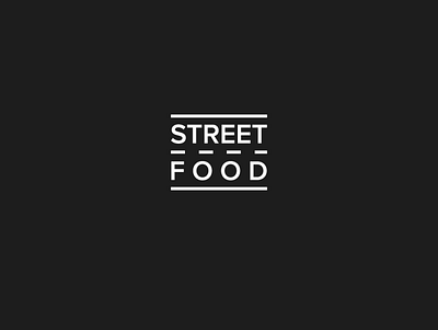 street food black black white business clean design food food and drink identity illustration logo modern negative space street vector