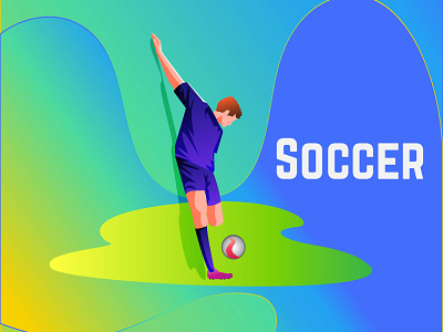abstract soccer people background